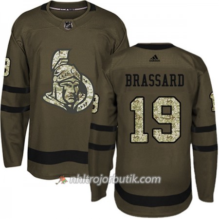 Män Ishockey Ottawa Senators Tröja Derick Brassard 19 Adidas 2017-2018 Camo Grön Authentic